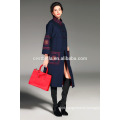 Elegant Long Overcoat for Women Cashmere Grey Woolen Coat